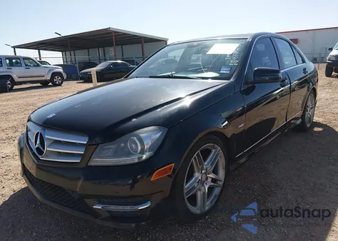 2012 Mercedes-Benz C 250 Sport from USA, damaged, VIN WDDGF4HB3CA715708